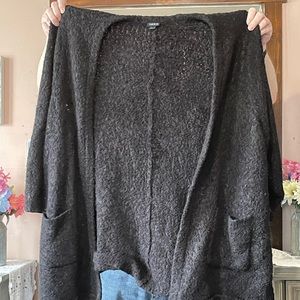 Popcorn sweater cardigan